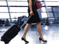 Lady with luggage