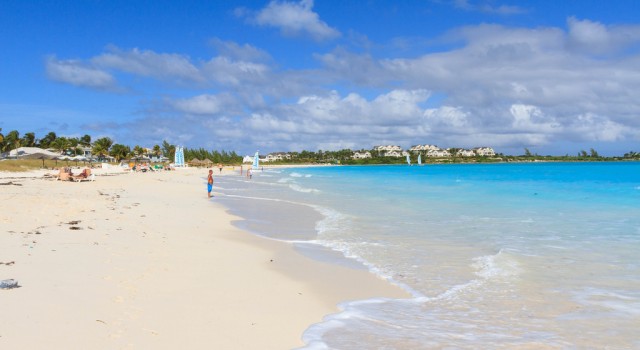 Beach view on the Bahamas