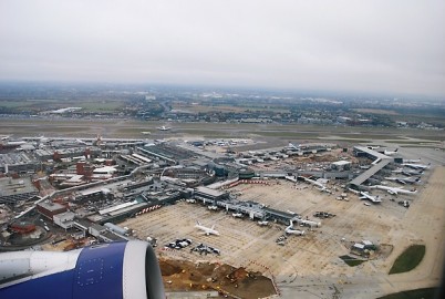 Heathrow airport from the air