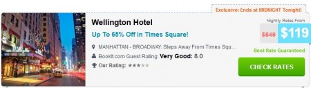 Wellington Hotel on Times Square  from $127