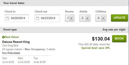 Wynn Las Vegas vacation under $400