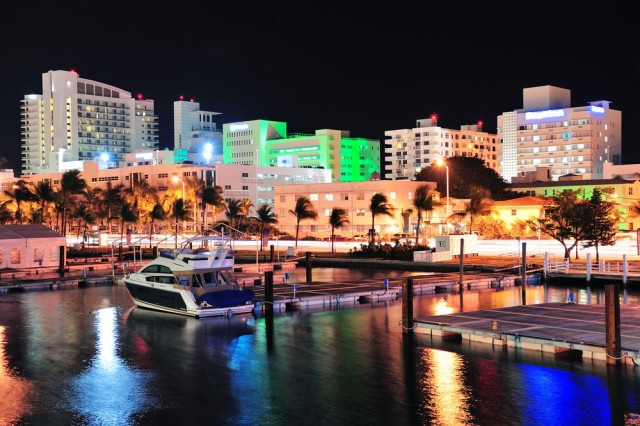 Miami during night