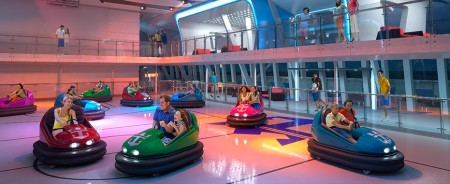 Bumper cars on the ship