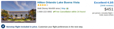 Vacation at Hilton Orlando Lake Buena Vista