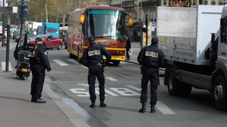 Police officers in Paris