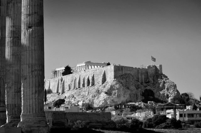 The Acropolis seen from the Temple of Zeus ©George Rex