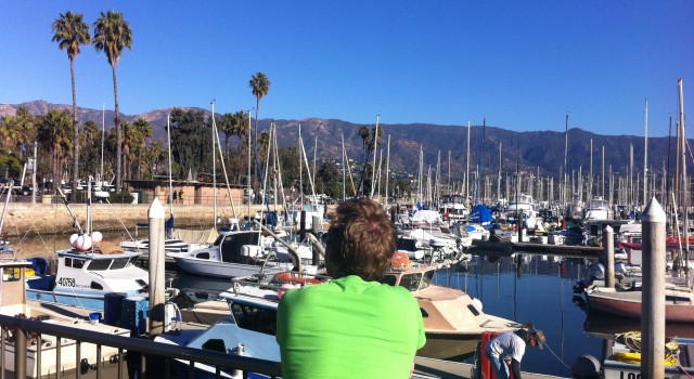 The view from Stearns Wharf