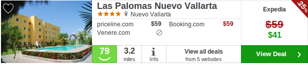 Las Palomas Nuevo Vallarta hotel deal details