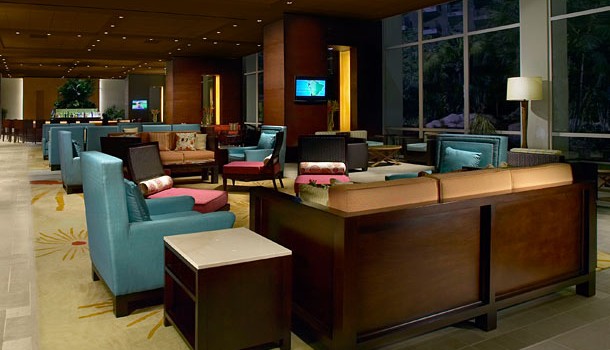 Lobby area at Aruba Marriott Resort