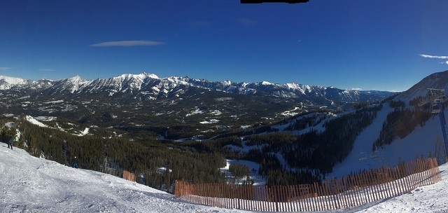 Big Sky winter panorama