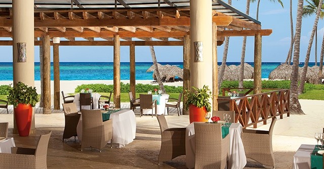 Beach restaurant at Now Larimar Punta Cana