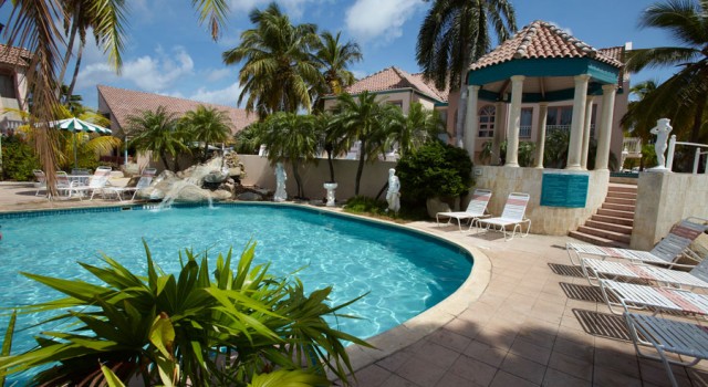 Pool view of Caribbean Palm Village Resort