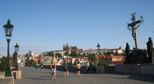 View over downtown Prague, Czech Republic