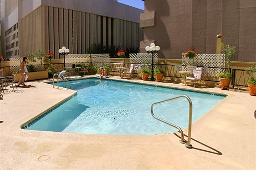 Rooftop pool and sundeck at Hotel San Carlos