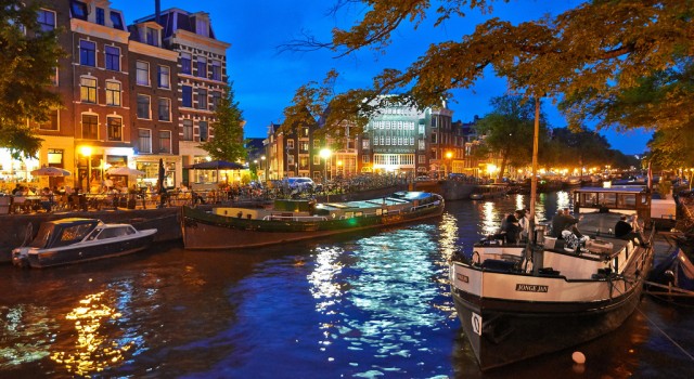 Canal view in Amsterdam