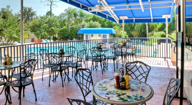Restaurant at pool at Best Western Lake Buena Vista Resort