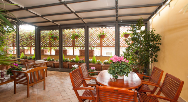 Terrace at Residenza Cellini hotel 
