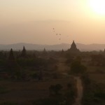 Bagan, Myanmar, sunset view